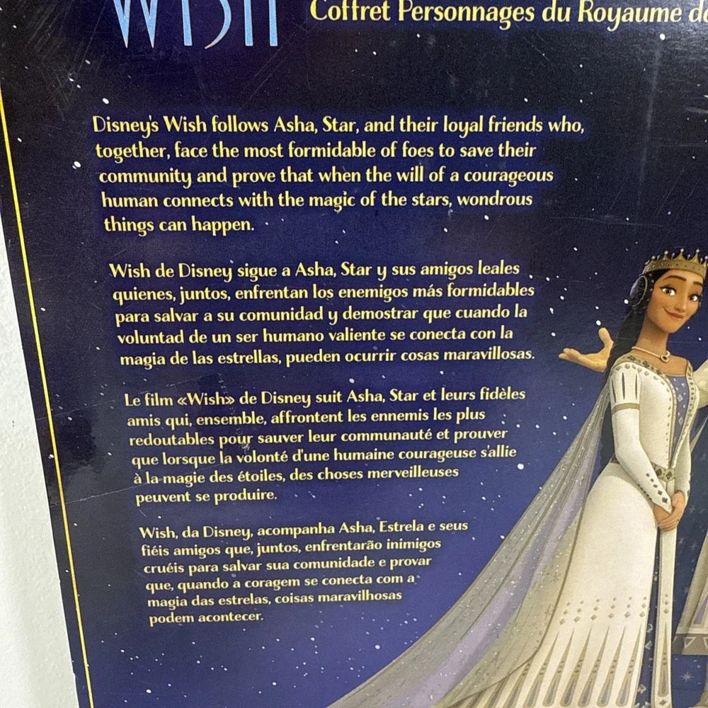 New Mattel Disney Wish Kingdom Of Rosas Character Set‎ W/10 Mini Dolls